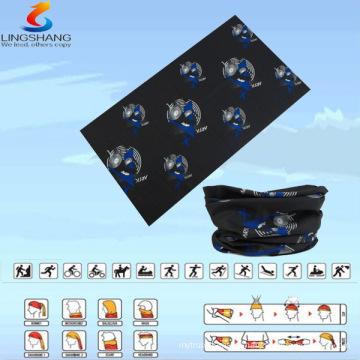 LSB-0198 Ningbo Lingshang 100% polyester multifunctional seamless outdoor neck tube cooling bandana